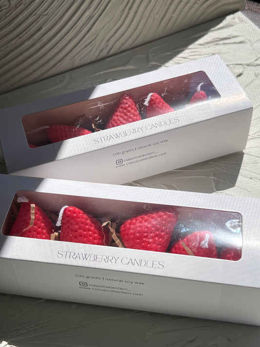 Strawberry candles