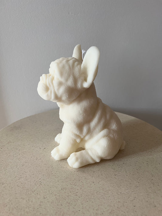 Vegan Soy wax French Bulldog puppy candle
