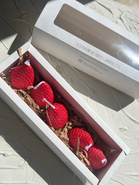 Strawberry candles