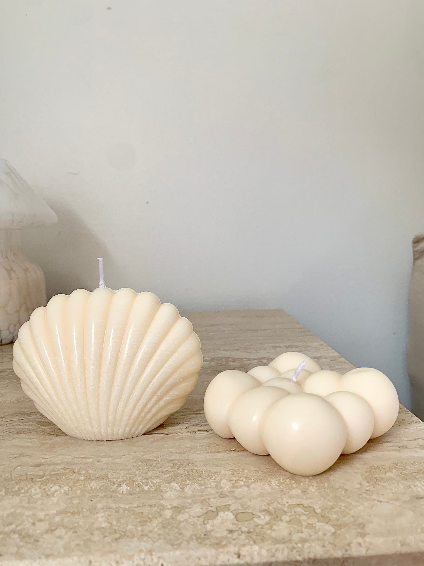 Classiicollection's handcrafted scented rainbow cloud candles, front picture