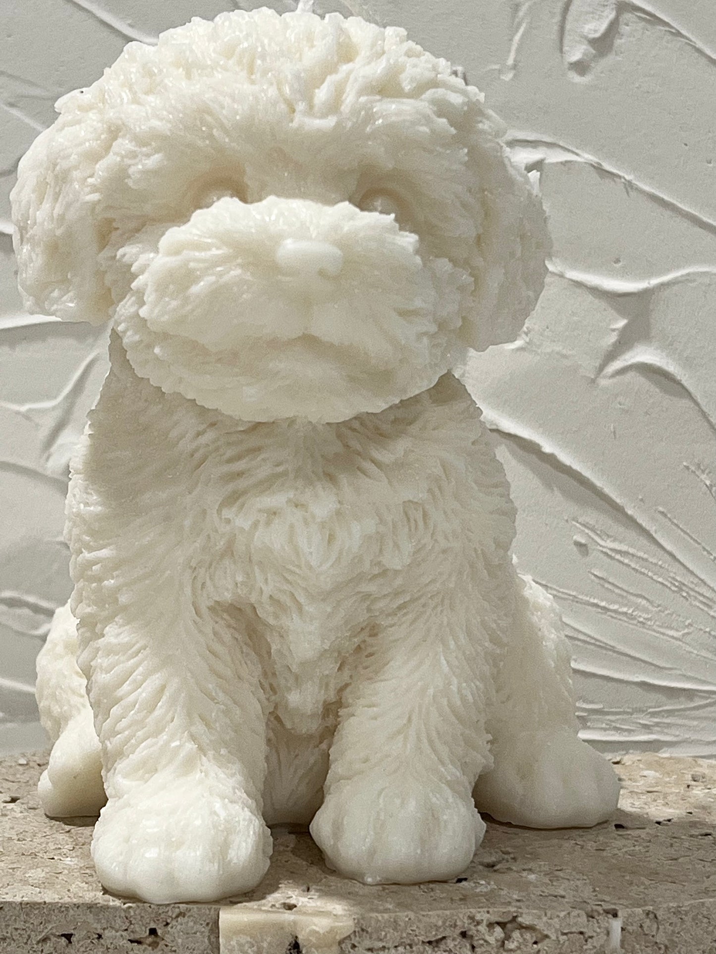 Classiicollection's handcrafted cavoodle candles, front picture
