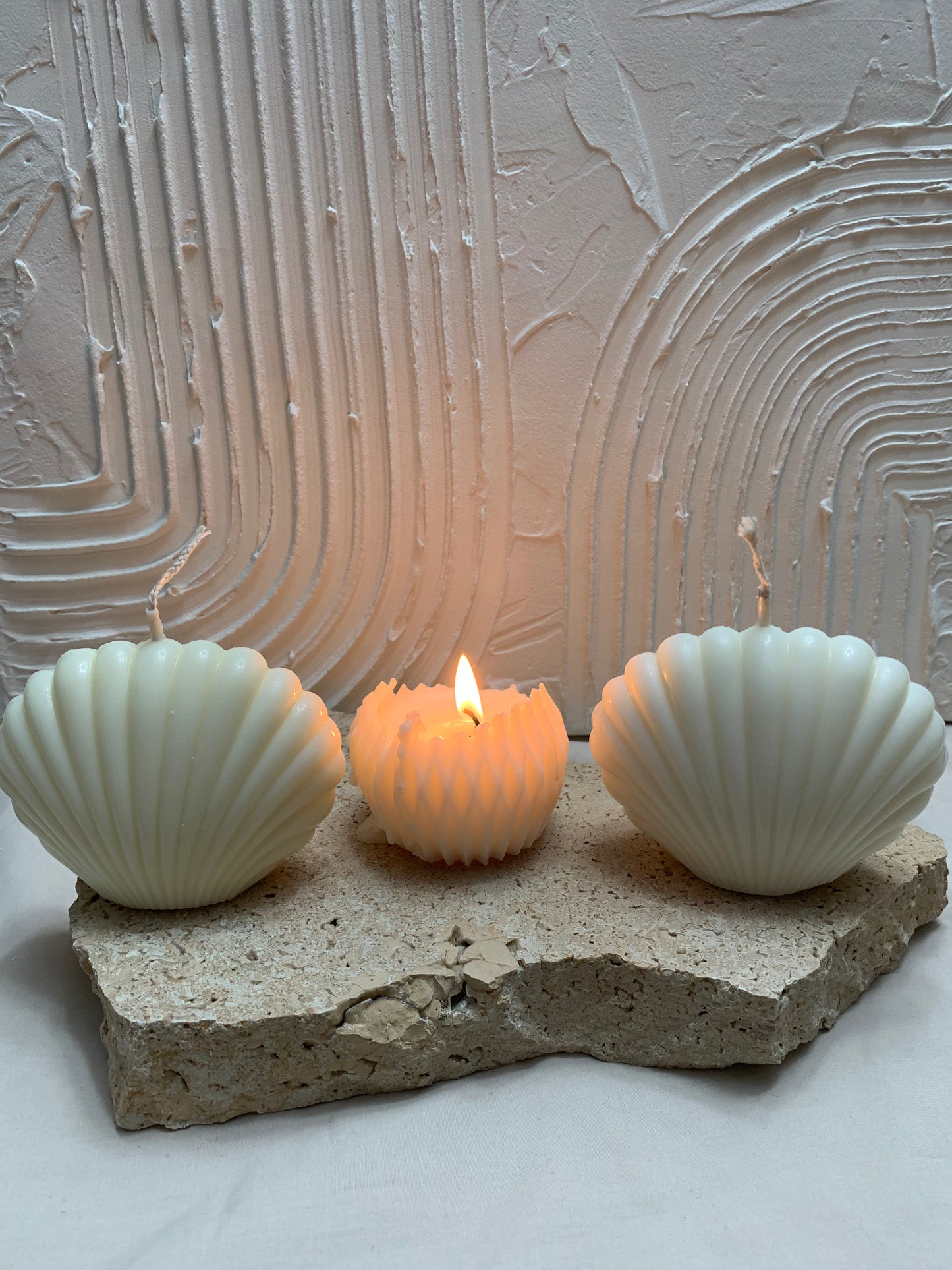 Classiicollection's handcrafted pear candles, front picture