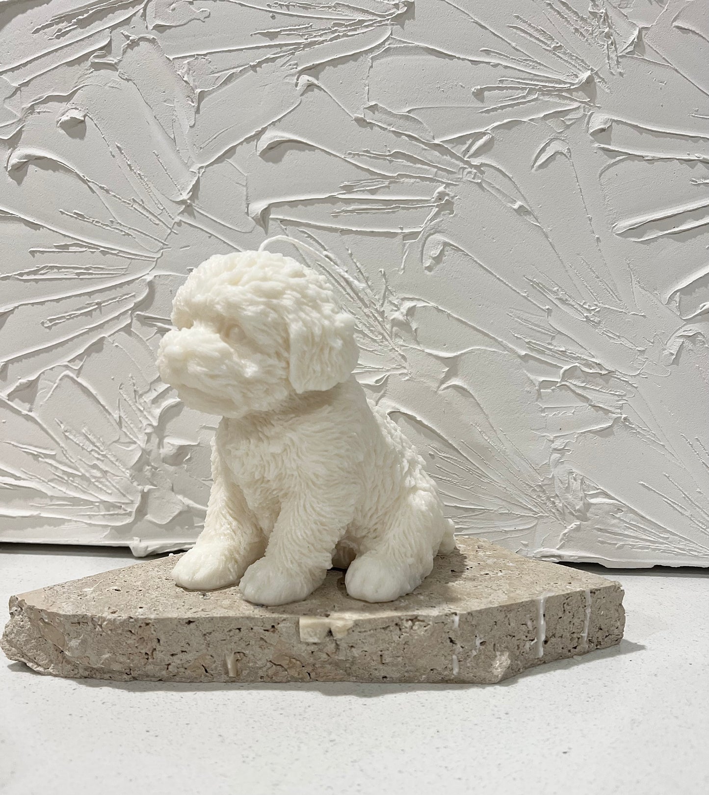 Classiicollection's handcrafted cavoodle candles, front picture