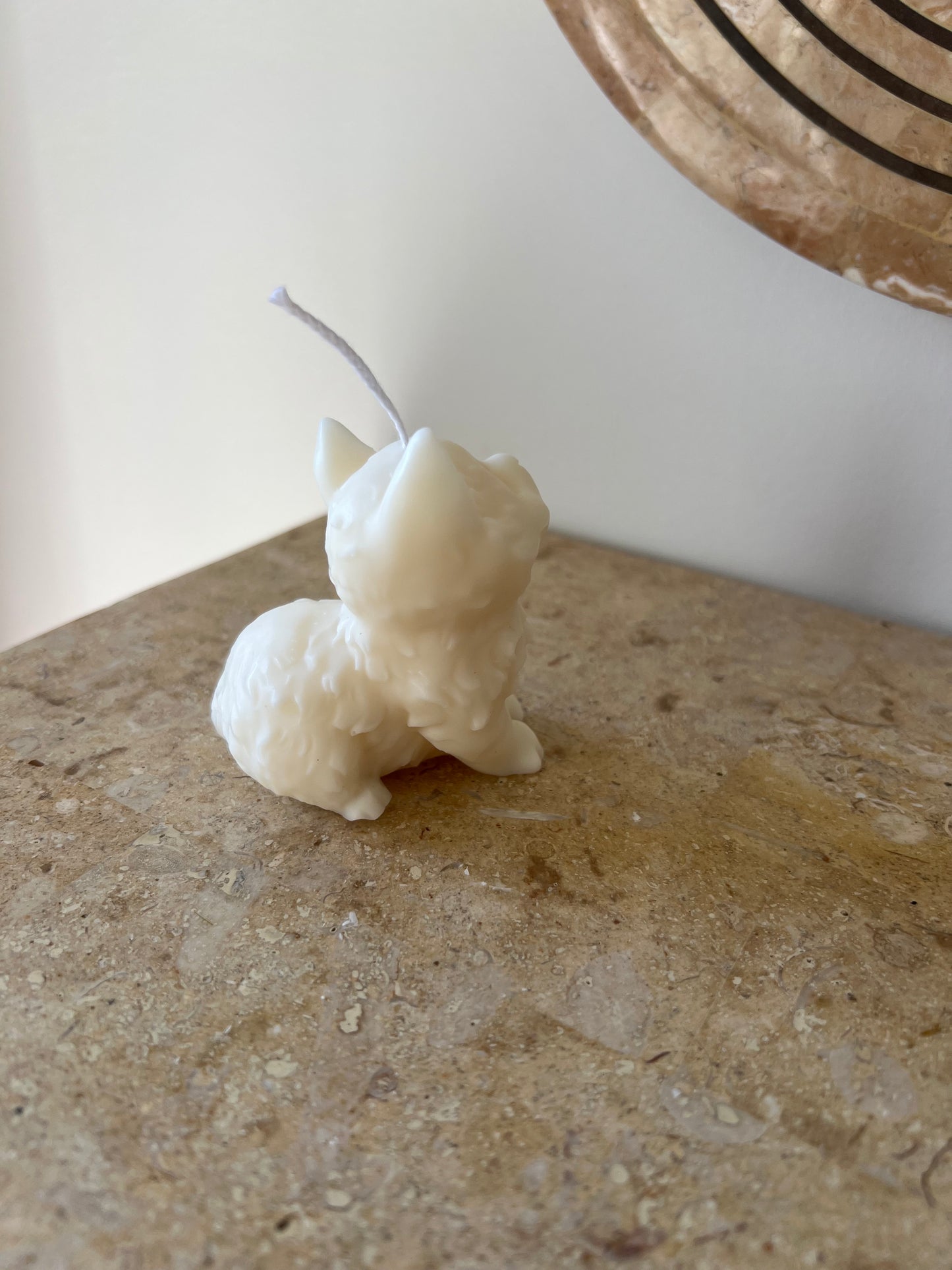 soy wax cat pillar candle 